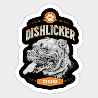 Pet Cute Dog Dish Licker Dog Sticker